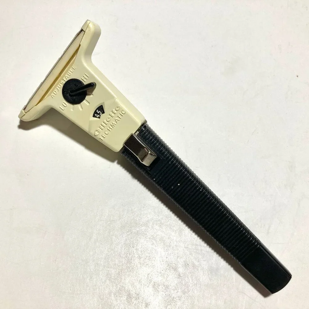 Vintage Gillette Techmatic Razor with Travel Case, 1965